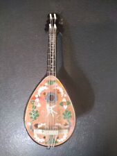 Vintage Italian Mandolin Music Box  Hand painted - Plays Come Back to Sorrento picture