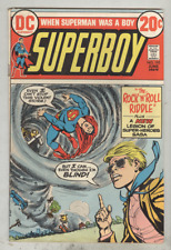 Superboy #195 June 1973 G/VG Rock ‘N’ Roll Riddle – 1st Wildfire picture