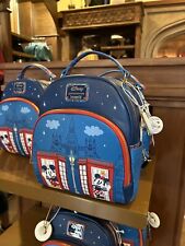 Disney Parks Epcot UK London Phone Booth Mickey Minnie Loungefly Backpack New picture