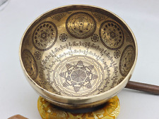 Sale 12 inch Special Temple with Mantra Carving Tibetan singing bowl from Nepal picture