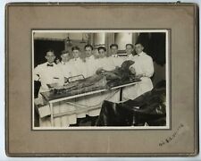 ANTIQUE 1916 ANATOMY STUDENTS & DEAD BODY CHICAGO ILLINOIS MEDICAL SCHOOL CREEPY picture