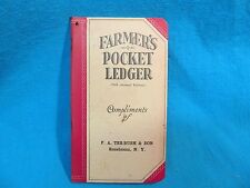 NOS UNUSED 1941-1942 JOHN DEERE FARMERS POCKET LEDGER F A TREBUSH  ROSEBOOM NY picture