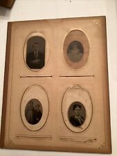 Tin  CDV Photographs Mourned 8 Baby Couple A single Men Woman Rosy Cheeks picture