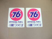 UNION 76 RACING FUEL UNOCAL NASCAR RACING DECAL STICKER PACKAGE OF 2 picture