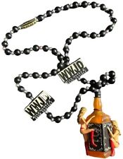 Vintage Jack Daniels WWJD “A Wild Women & Jack Daniels” Mardi Gras Necklace 22”. picture