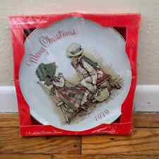 Vintage Holly Hobbie Merry Christmas 1979 Decorative Plate - Sealed in Package picture