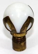 c.1930's Antique White Milk Glass Marble Ball Lamp Finial picture