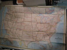 HUGE VINTAGE THE UNITED STATES MAP National Geographic February 1968 picture