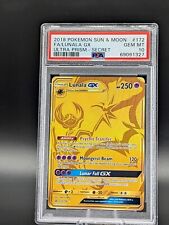 2018 Lunala	Sun & Moon Ultra Prism GX 172/156 PSA 10 Secret Rare Gold Pokémon picture