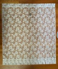 Vintage JC Penney Lace Curtain Panel White Floral Sheer USA 56”x65” NOS picture