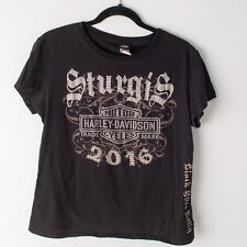 Harley Davidson 2016 Sturgis Black Hills Rally Shirt Womens Size X-Large picture