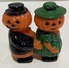 Vintage Halloween Mr. & Mrs. Jack-o-Lantern Pumpkin Ramp-Walker by Fun World picture