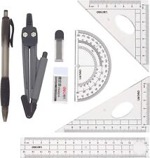 8PCS Math Geometry Kit Set for Student and Engineering Drawing - Drawing Compass picture
