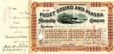 Puget Sound and Alaska Steamship Co. signed by Colgate Hoyt - Stock Certificate  picture