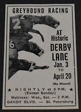 1964 Print Ad Florida Saint Petersburg Greyhound Racing Derby Lane Nightly art picture