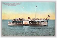 Postcard 1900s Glass Bottom Boat Emperor Ship People Ocean View Transportation picture