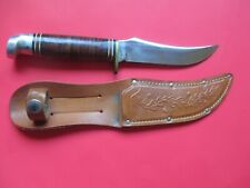 Vintage, Western USA, (UN-USED) 1979 Fixed Blade Hunting Knife with Sheath picture