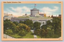 State Capital Building Columbus Ohio OH Vintage Linen Postcard picture