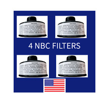 DYOB Gas Mask 4 FILTERS NBC 40mm Filter NATO Respirator Filter MILITARY NEW picture
