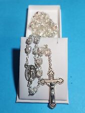 Double Capped Crystal Rosary - 7mm Beads - Miraculous Medal Center Italy 23