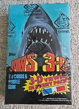 1983 Topps JAWS 3D Unopened Wax Box BBCE Sealed MINT picture