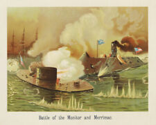 Print: Battle Of The Monitor And Merrimac picture