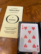 Al Lampkin's Infallible Card Miracle case cards instructions Vintage Magic Trick picture