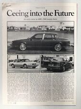 GENERAL43 GM Ceeing into the Future C Cars Buick Cadillac Olds Jul 1983 3 page picture