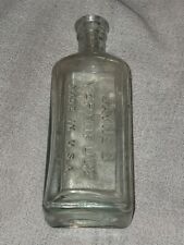 Antique Dr. D. Jayne's Tonic Vermifuge Medicine Bottle Philadelphia Embossed 7in picture