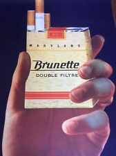 BRUNETTE Swiss Cigarette Advertising Poster 1962 picture