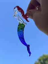 Mermaid Hand Blown Glass Figurine Mexican Art Work picture