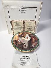 SANTA'S WORKSHOP Norman Rockwell's Christmas Legacy 3D Collector Plate 1992 picture