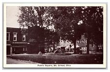 Public Square Mount Mt Gilead Ohio OH UNP DB Postcard H28 picture