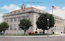 Astoria Oregon OR Post Office Downtown 1930s Columbia River Vtg Postcard E30 picture