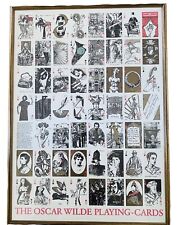 Oscar Wilde Playing Cards Print Framed London 1986 picture
