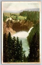 Yellowstone National Park Montana~Upper Yellowstone Falls~c1910 Detroit Pub PC picture