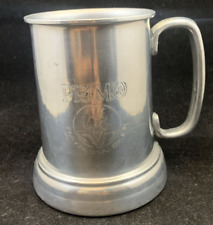 Vintage Primo Hawaiian Beer Mug Stein Cup See Thru Bottom Islands Warrior Scene picture