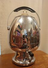 Mid Century Art Deco AMC Ball Pedestal Chrome Coffee Urn Percolator Prop 35 Cup picture