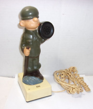 Vintage 70's BEETLE BAILEY TELEPHONE Phone Comic Figure Made in Hong Kong picture