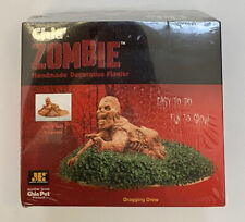 CHIA ZOMBIE DRAGGING DREW Hand Made Grass Planter NEW KIT w/Seeds+Tray / 19 oz picture