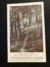 The Old Trail Harold Bell Wright Advertising Postcard picture