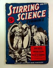 Stirring Science Stories Pulp Feb 1941 Vol. 1 #1 VG picture