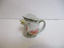 Vintage Hand Painted Porcelian Rooster Creamer Andrea by Sadek picture
