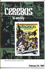 CEREBUS BI-WEEKLY #7 AARDVARK-VANAHEIM COMICS 1989 BAGGED AND BOARDED picture
