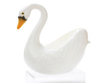 Union Products 51680 White Plastic Swan Planter 17 L x 16 H x 8.5 W in. picture