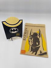 Vintage 1992 BATMAN RETURNS MCDONALD'S BAG & French Fry Box - Unused  picture