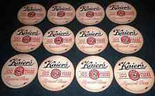 Lot of 12 Kaier's Beer 100th Anniversary 1962 Vintage Coasters picture