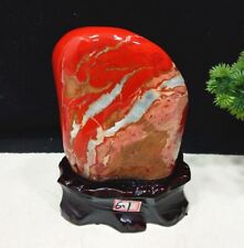 Top Natural Red jasper Quartz raw stone polished ornaments- Viewing 3.05kg #S135 picture