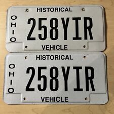Vintage Historical Ohio License Plates 258YIR picture