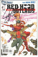 Red Hood and the Outlaws #1 2011 Signed by Scott Lobdell NM+ picture